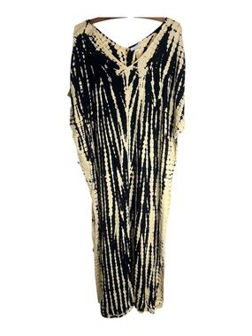 J. JILL PUREJILL Element Tie-Waisted Kaftan Maxi Dress Size XL Tall